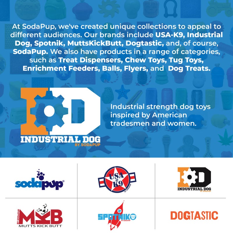 SodaPup Industrial Dog Pipe Wrench â€“ Durable Dog Chew Toy Made in USA from Non-Toxic, Pet Safe, Food Safe Nylon Material for Mental Stimulation, Clean Teeth, Fresh Breath, Problem Chewing, & More - Image 5